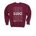 YOUTH DANCE DANCE DANCE, a Maroon Youth Crewneck Sweatshirt (back-view)