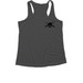 black logo front and back athletic, a Iron Grey Women's Performance Tank