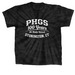 PHGS 100 Years Adult Tie Dye T-shirt, a Black Classic Tie Dye Tee