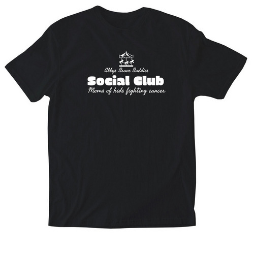 Social club, a Black Softstyle Cotton Tee