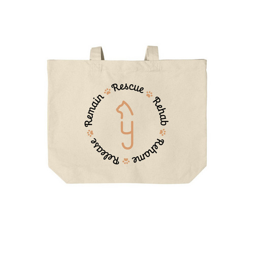 5R's Tote, a Natural Cotton Canvas Tote Bag