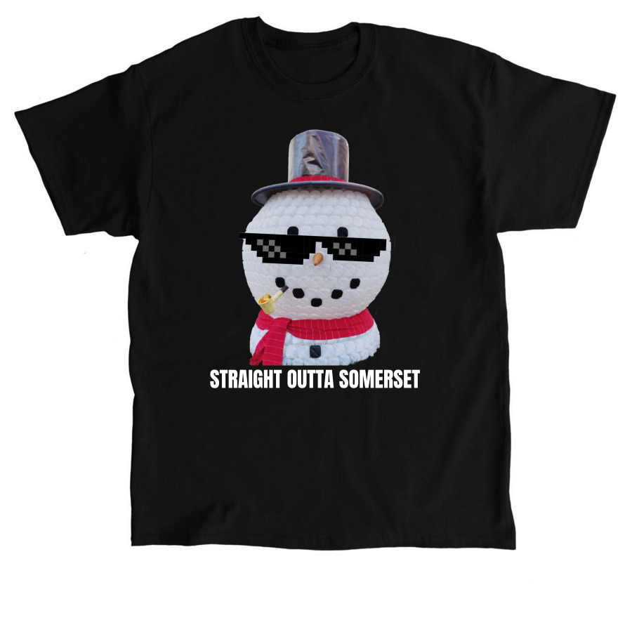 Straight out of Somerset, Ma, a Black Classic Unisex Tee