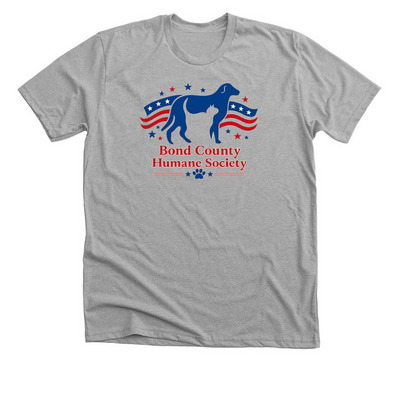 Patriot Logo, a Athletic Heather Premium Unisex Tee