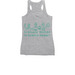 GWISH Teal Logo, a Athletic Heather Women's Racerback