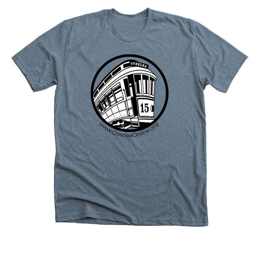 Overlea Streetcar Logo&nbsp;, a Heather Slate Premium Unisex Tee