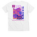 JL Fest Tee, a Solid White Blend Premium V-Neck Tee (back-view)