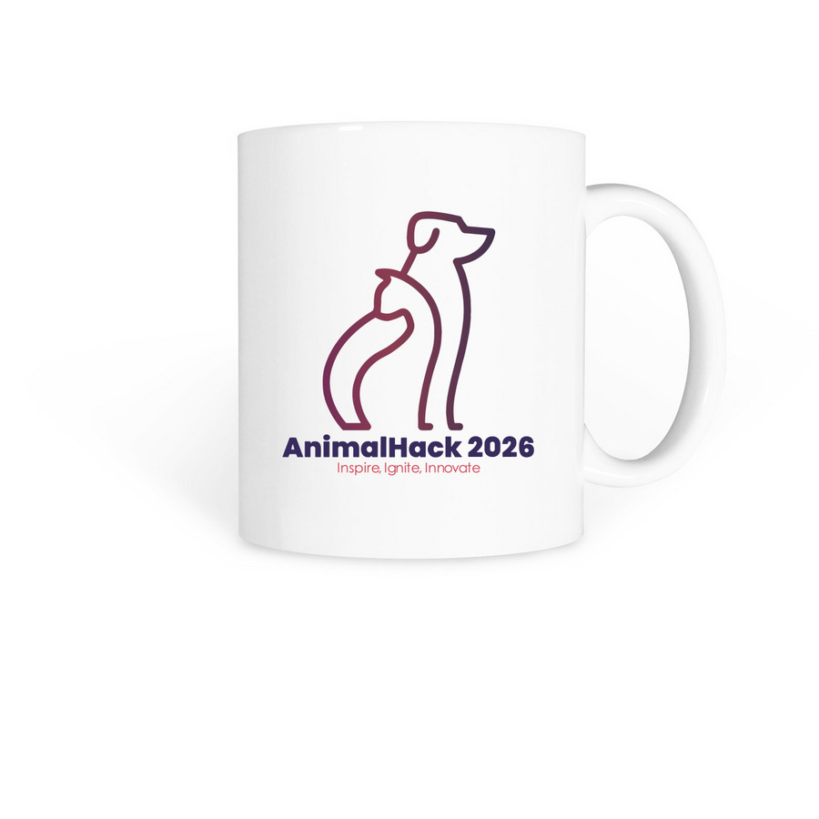 AnimalHack 2026 Mug, a White Coffee Mug