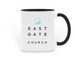 East Gate Mug, a Black Two-Tone Ceramic Mug