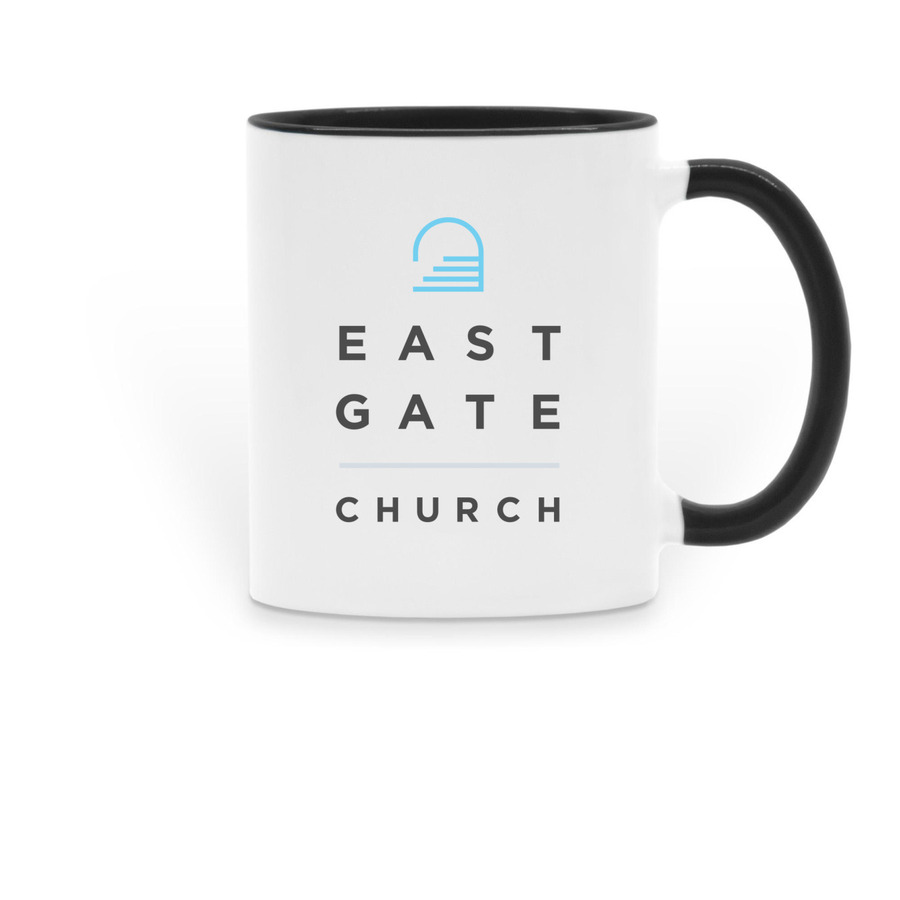 East Gate Mug, a Black Two-Tone Ceramic Mug