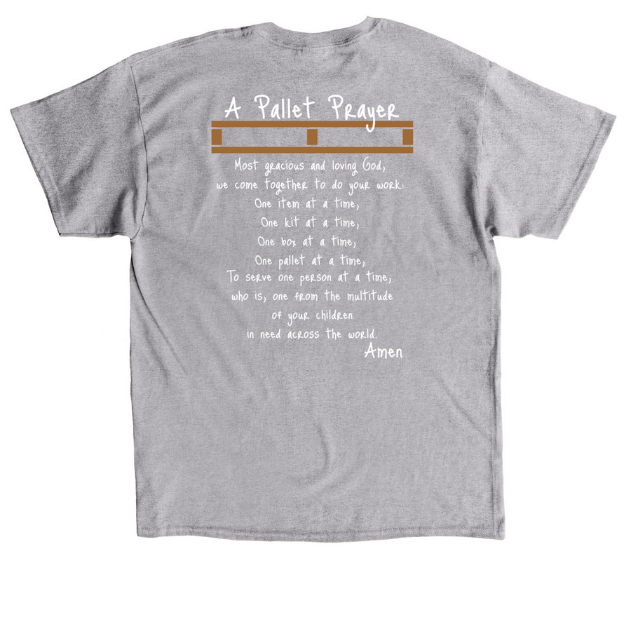 A Pallet Prayer, a Sport Grey Classic Unisex Tee (back-view)