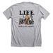 LIFE Animal Rescue, a Athletic Heather Premium Unisex Tee (back-view)