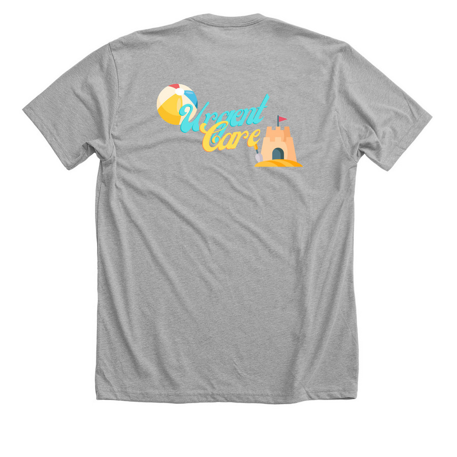 WMCG UC Summer, a Athletic Heather Premium Unisex Tee (back-view)
