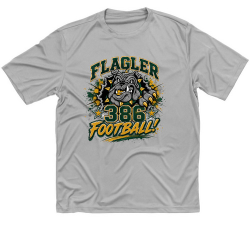 Flagler Football Family, a Silver Classic Performance Tee