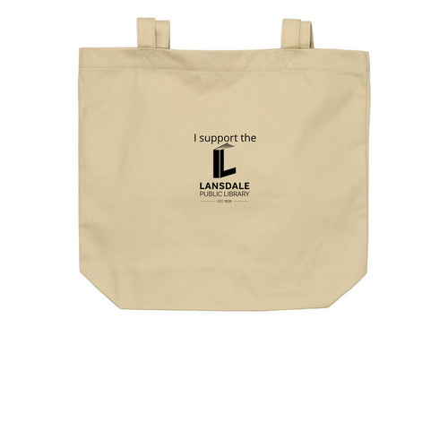 Lansdale Public Library Totes, a Oyster Organic Cotton Tote Bag