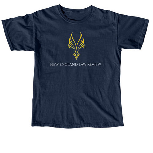 New England Law Review T-Shirt, a True Navy Comfort Colors Unisex Tee