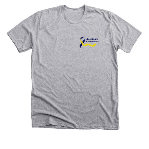 Cushing's Awareness Ribbon, a Athletic Heather Premium Unisex Tee