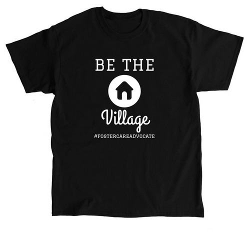 Be the Village, a Black Classic Unisex Tee