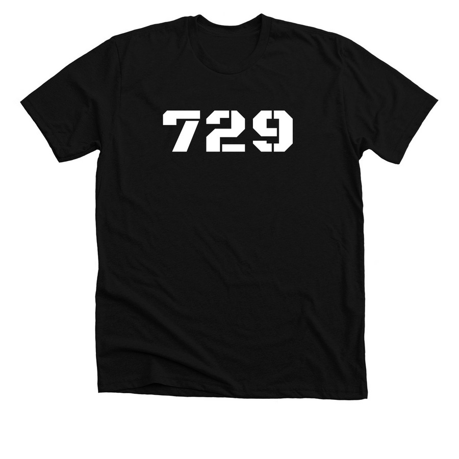 7 2 9 LOGO&nbsp;, a Solid Black Blend Premium Unisex Tee