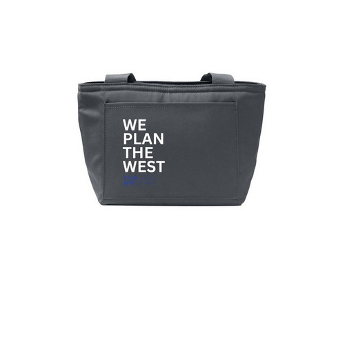 We Plan The West Lunch Tote, a Grey Steel Insulated Lunch Tote