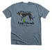 14th Anniversary 4 Legs 4 Hounds, a Heather Slate Premium Unisex Tee