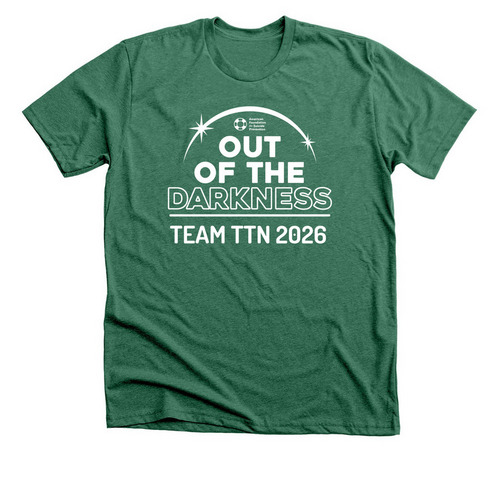Team TTN: Walking Together. Moving with Hope., a Heather Grass Green Premium Unisex Tee