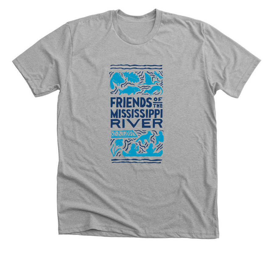 Our River T-Shirt, a Athletic Heather Premium Unisex Tee