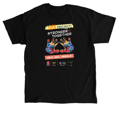 GLO Project Fire Loss Fundraiser, a Black Classic Unisex Tee