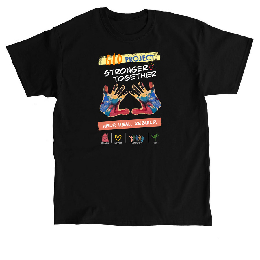 GLO Project Fire Loss Fundraiser, a Black Classic Unisex Tee
