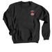 Arctic Dustoff, a Black Crewneck Sweatshirt