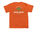Youth Listen To The Land, a Orange Youth Unisex Tee (back-view)