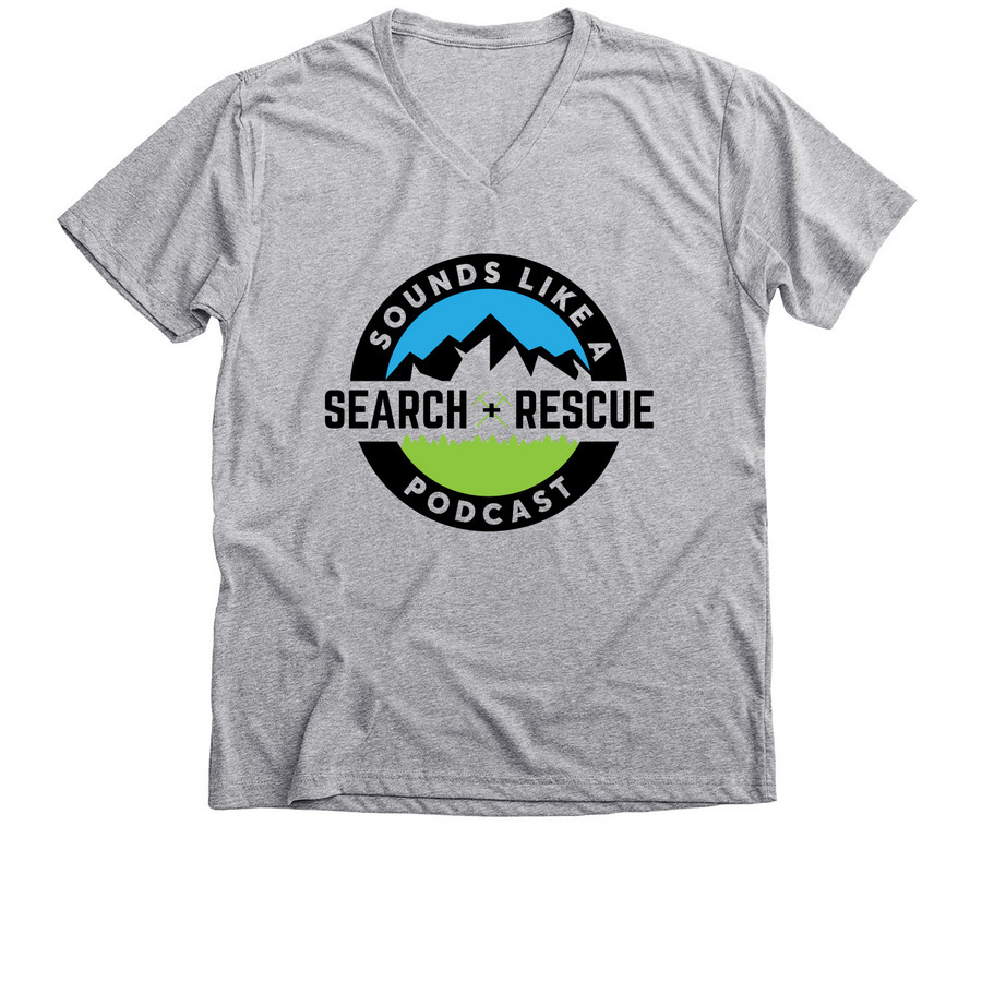 Classic SLASR Gear, a Athletic Heather Premium V-Neck Tee