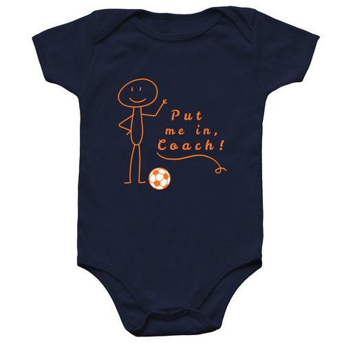 Put me in, Coach!, a Navy Infant Onesie