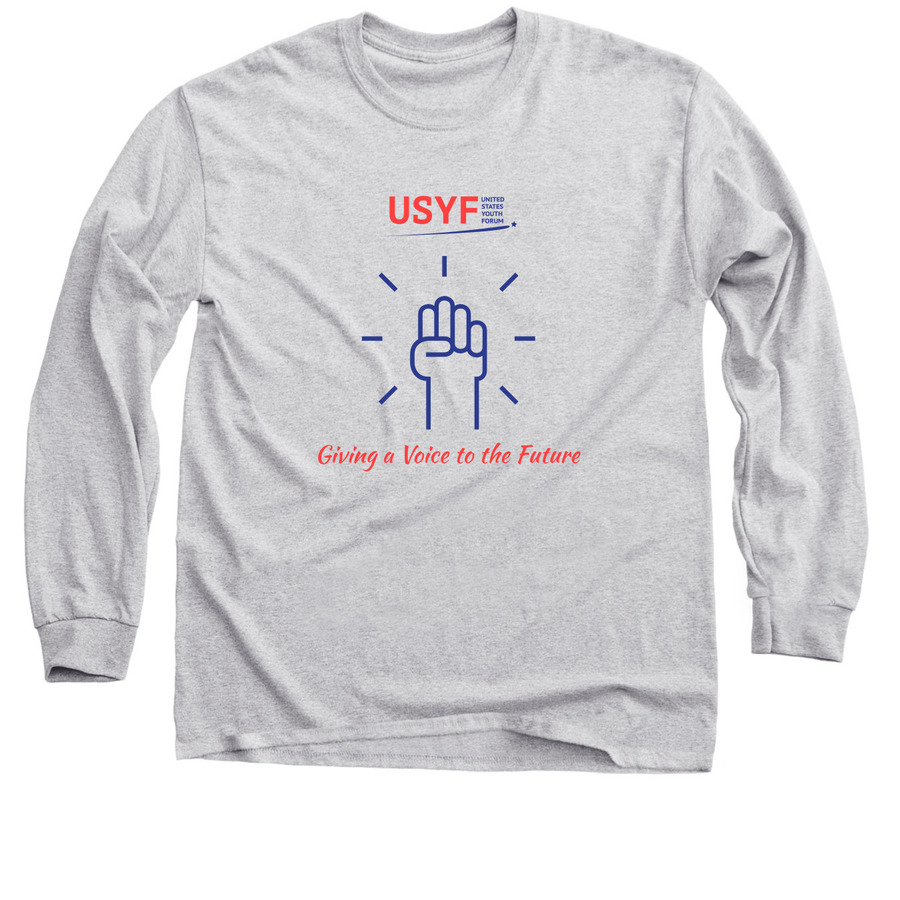 USYF - Giving a Voice to the Future, a Sport Grey Classic Long Sleeve Tee