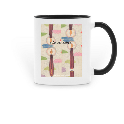 Dialogue 60th Anniversary Mugs, a Black Two-Tone Ceramic Mug