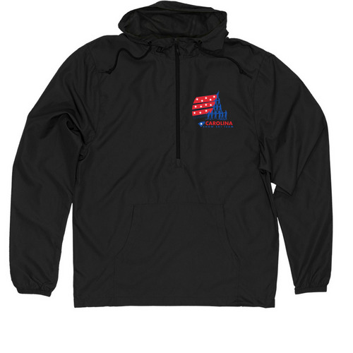 Windbreaker, a Black Quarter-Zip Windbreaker