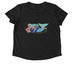 2022 Sedna - Mari in the Sky, a Space Black Allmade Eco Triblend Women?s Scoop Neck Tee (back-view)