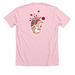 New Logo Tees & Hoodies Collection, a Heather Pink Premium Unisex Tee (back-view)