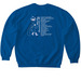 Dreamin' Crew Neck, a Royal Softstyle Crewneck Sweatshirt (back-view)