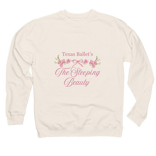 Texas Ballet Sleeping Beauty Sweatshirt&nbsp;, a Bone Midweight Crewneck Sweatshirt