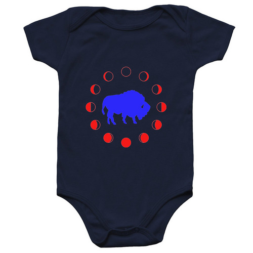 Buffalo Eclipse Baby, a Navy Infant Onesie