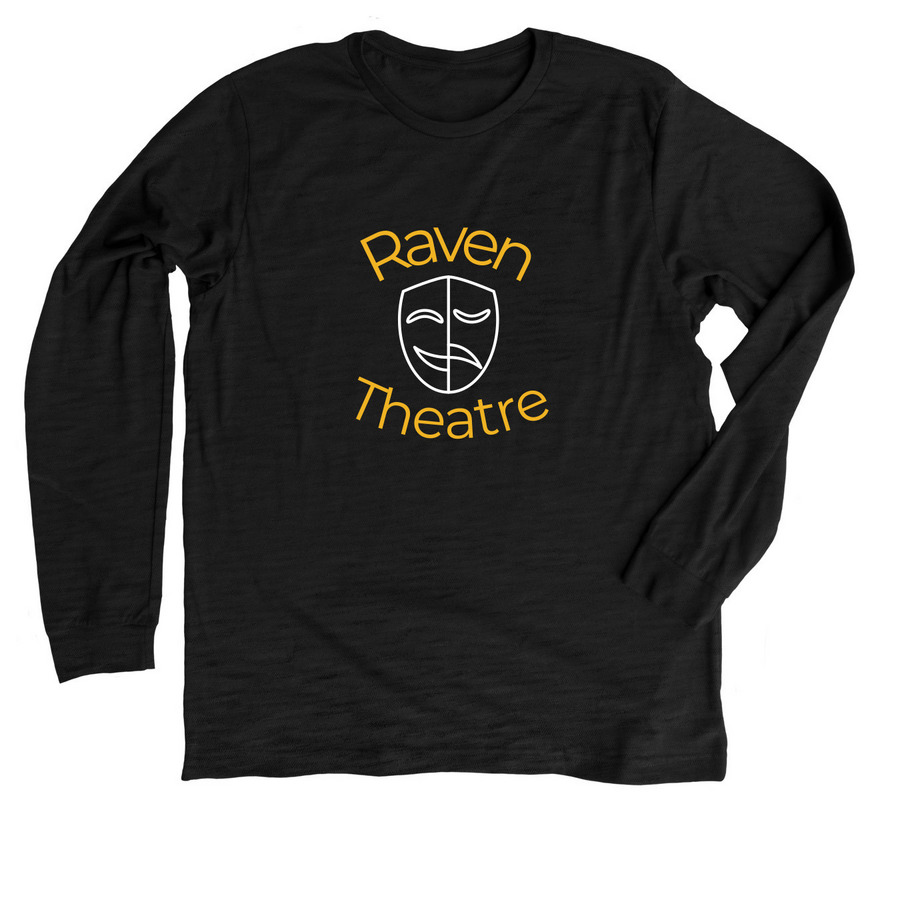 Raven Theatre, a Solid Black Blend Premium Long Sleeve Tee