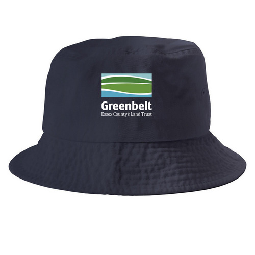Hats, a Navy Printed Bucket Hat