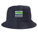 Hats, a Navy Printed Bucket Hat