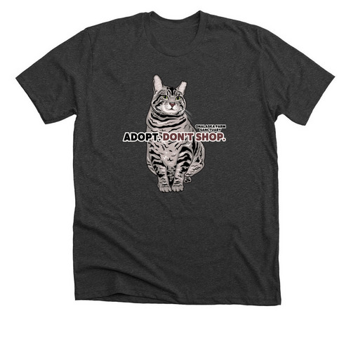 Hamilton&nbsp;, a Dark Grey Heather Premium Unisex Tee