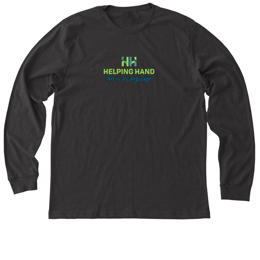 Art is a Language, a Dark Grey Heather Premium Long Sleeve Tee
