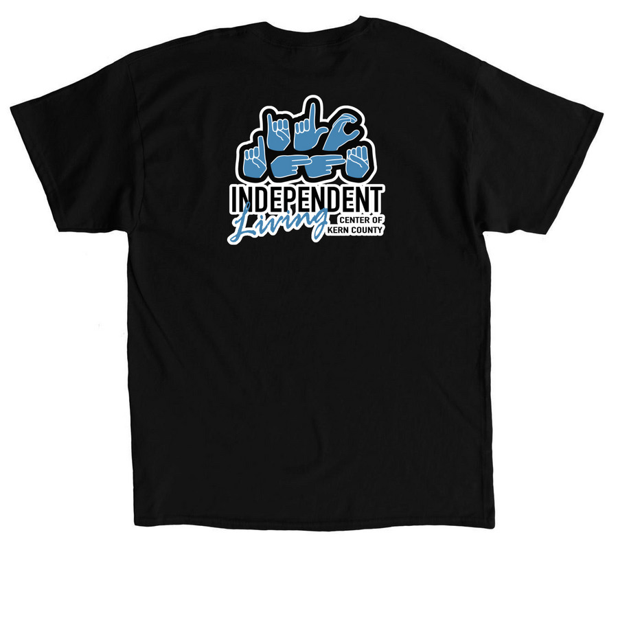 Deaf Community Day, a Black Classic Unisex Tee (back-view)