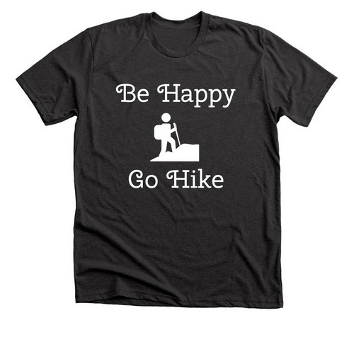 Go hike, a Dark Grey Heather Premium Unisex Tee
