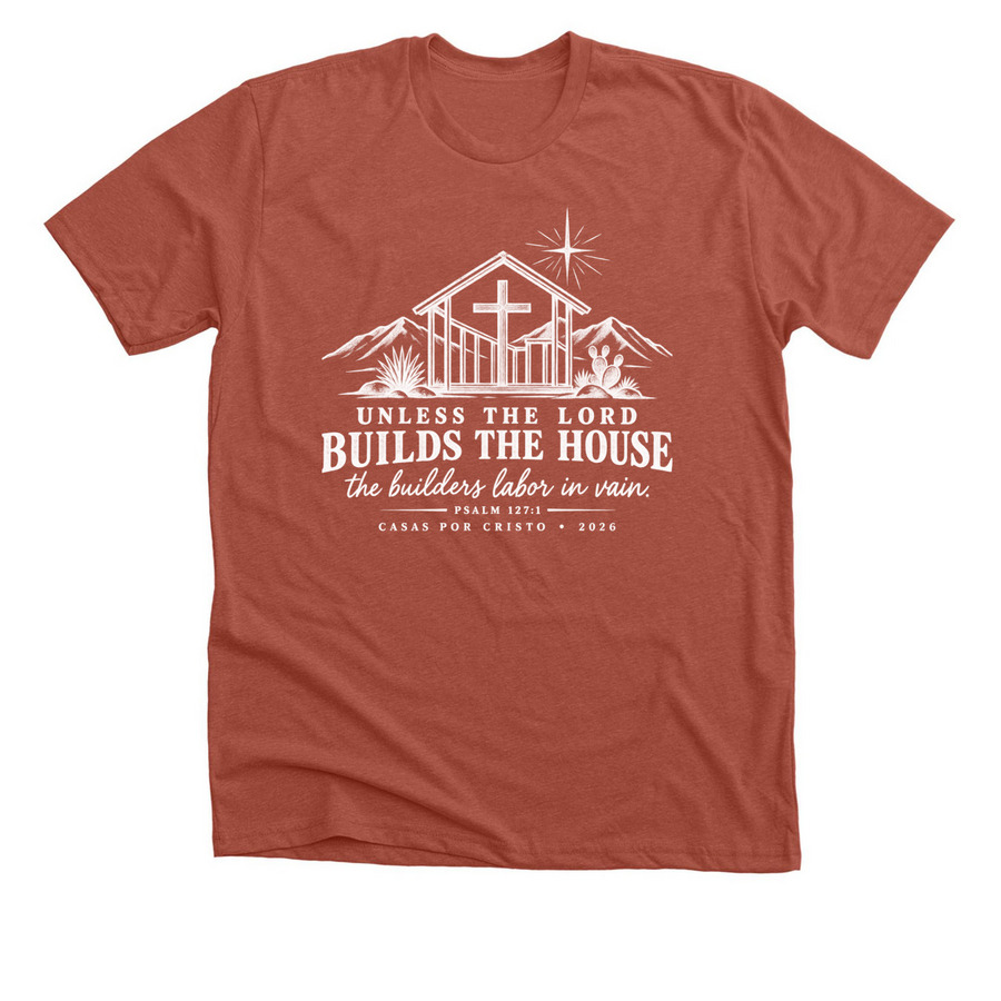 Mission Trip: Building Homes ? Building Hope, a Heather Clay Premium Unisex Tee