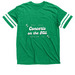 Men's/Unisex Football Jersey Tee, a Vintage Green / White Football Jersey Tee