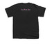 Emery, a Black Youth Unisex Tee (back-view)